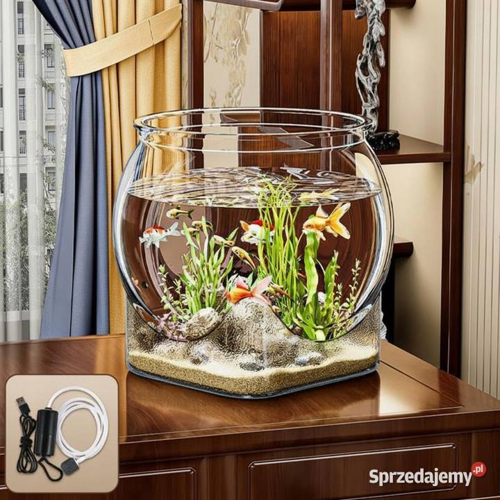 Okrągłe Akwarium Biurkowe mazowieckie