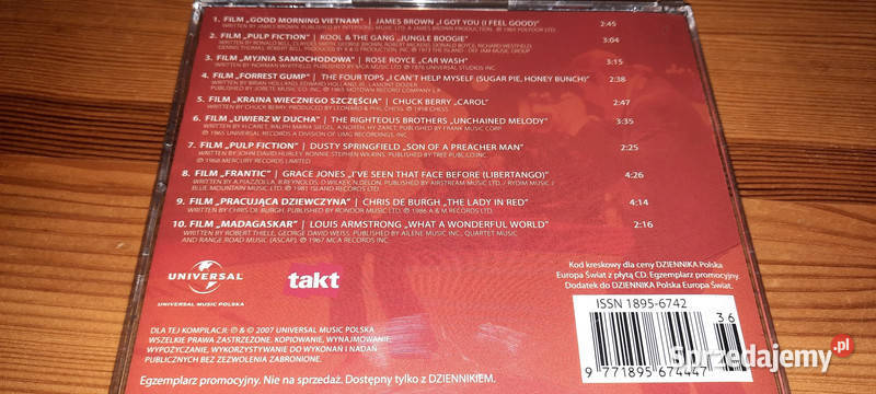 Muzyczne hity wielkiego ekranu CD 1 mazowieckie Warszawa