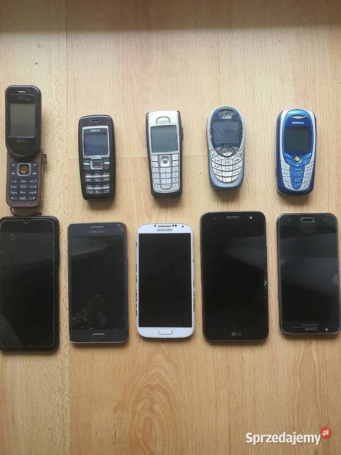Telefony komórkowe smartfony 10 sztuk wszystkie