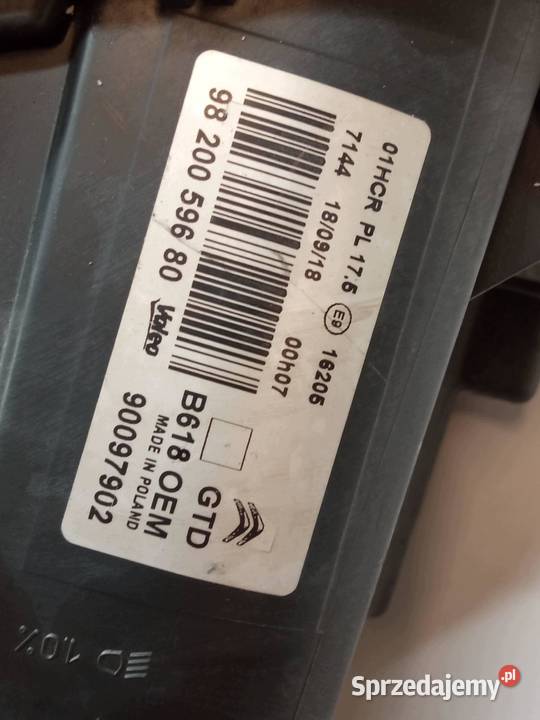 LAMPA PRZÓD LEWA EU 9820059680 Citroen C3 III świętokrzyskie sprzedam