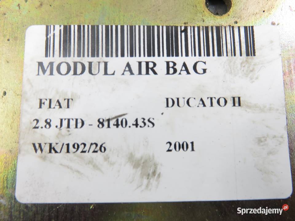 MODUŁ AIRBAG FIAT DUCATO II 1324388080