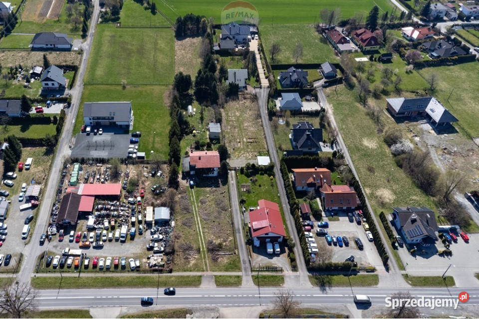 Działka usługowohandlowa ruchliwa droga Jaworze Wynajem śląskie