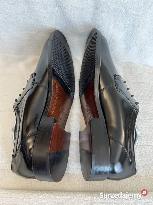 Mens City Shoes całe ze skóry lakierowanej derby śląskie Jastrzębie-Zdrój