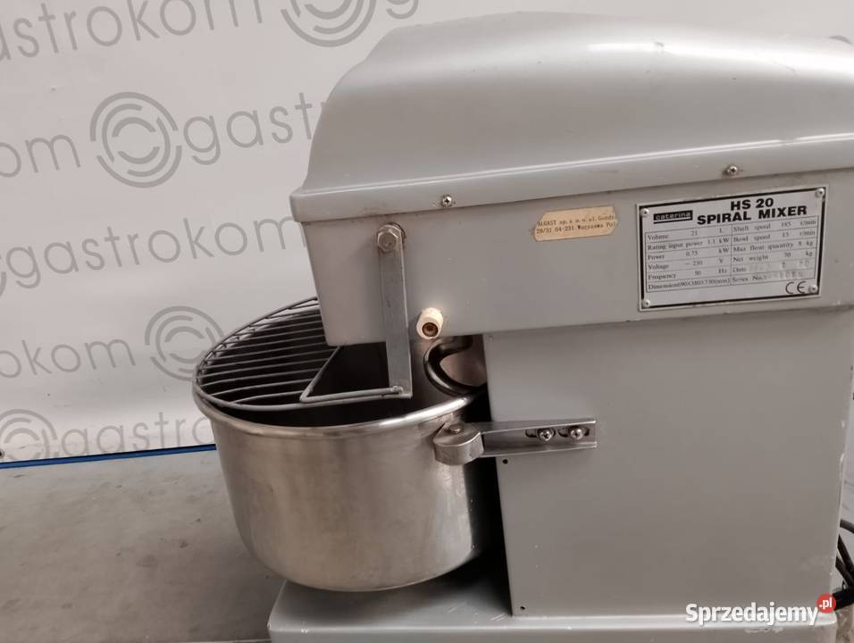Mikser spiralny mieszałka do pizzy pierogi 20L Wrocław