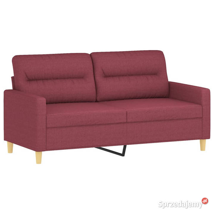 2osobowa sofa z poduszkami winna czerwień 140 Warszawa