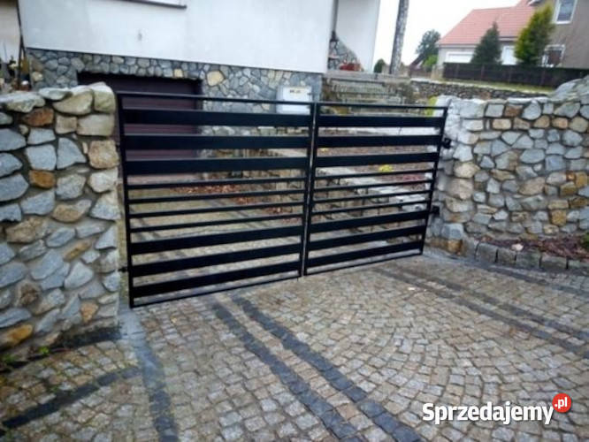 Bramy wjazdowe przesuwne dwuskrzydłowe Pichorowice