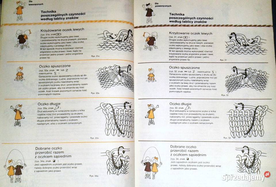 Nauka dziewiarstwa ręcznego również leworęczny