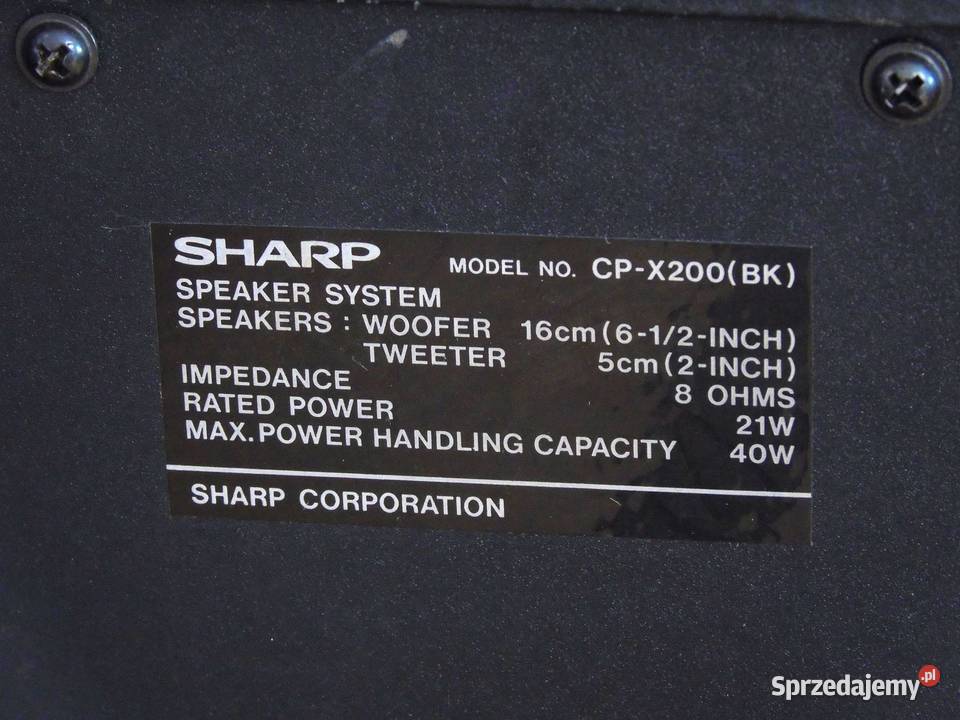 Wieża Sharp CDX200AV świetny dźwięk Vintage Jasło