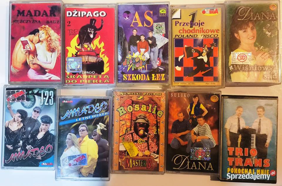 Kasety magnetofonowe zestaw disco polo Kultura i Rozrywka Grybów sprzedam
