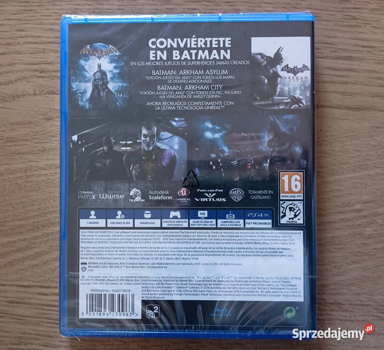 Batman Return To Arkham na Playstation 4 4 i 5 Gry na konsole sprzedam