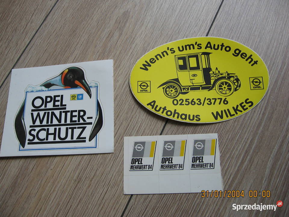 OPEL GM stara naklejka nalepka auto PRL Przemyśl