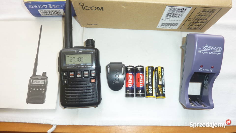 Skaner radiowy ICOM ICR6Stan kompletnymało Łódź