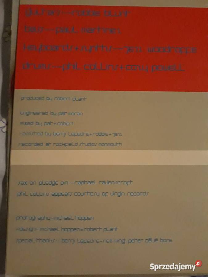 ROBERT PLANT debiutancki album Pictures at Rzeszów