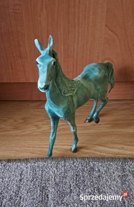 Figurka Koń Mosiądz patynowany 17 Suwałki