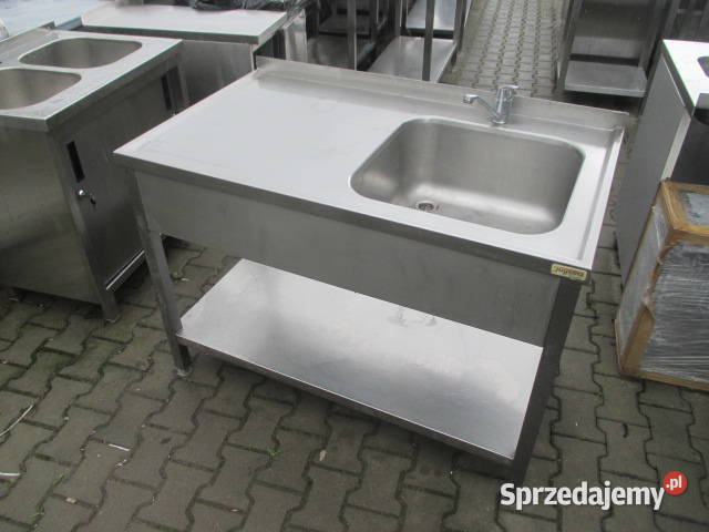 Zlew Gastronomiczny 1 Komorowy Z Półką 127085 Ostrów Wielkopolski