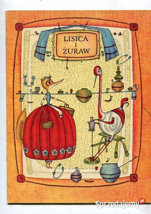 Lisica i żuraw Ukraińska bajka ludowa miękka Szczecin