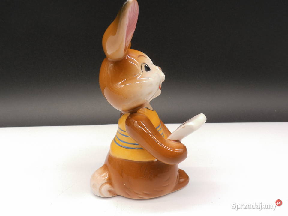 Figurka królika Goebel Rabbit śpiewak z nutami wielkopolskie