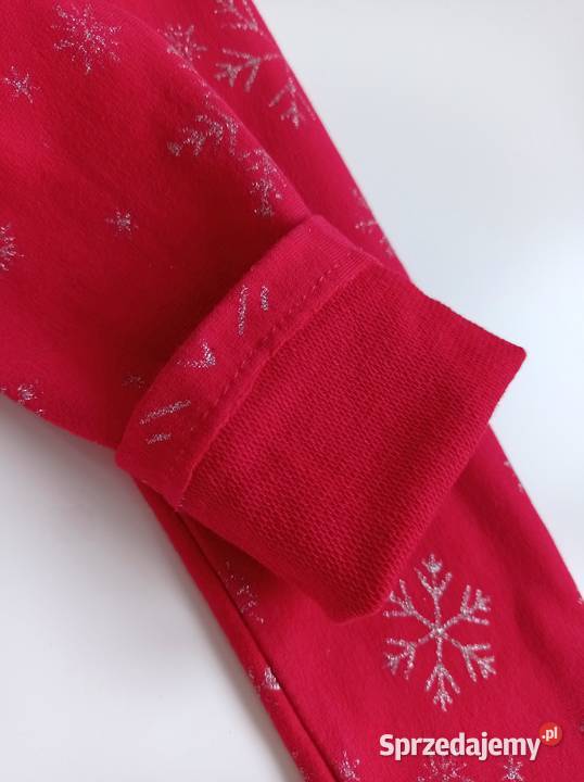 Legginsy Świąteczne Boże Narodzenie z falbanką Spodnie Katowice
