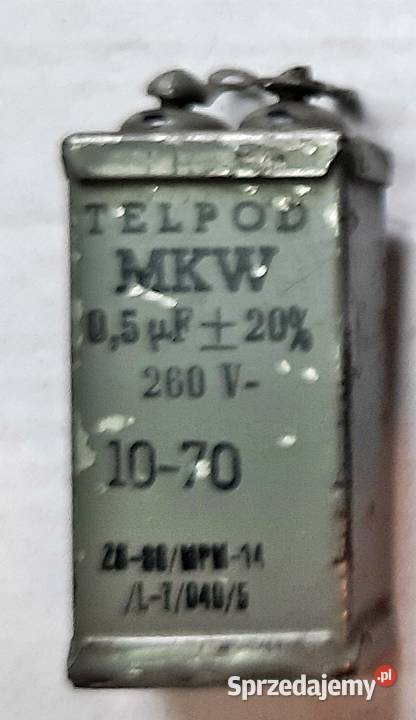 Kondensator 05 uF 20 260 V Telpod Ostrów Wielkopolski