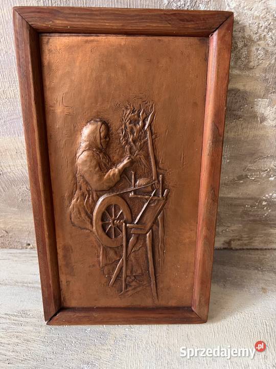 Plakieta miedziana vintage Bytom sprzedam