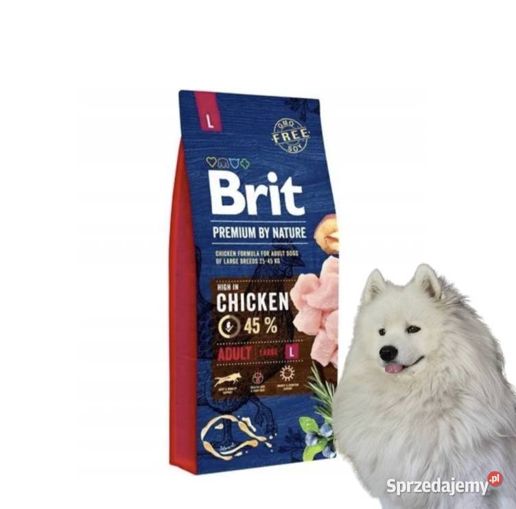 Sucha karma dla psa Brit Premium kurczak 15KG GRATIS!
