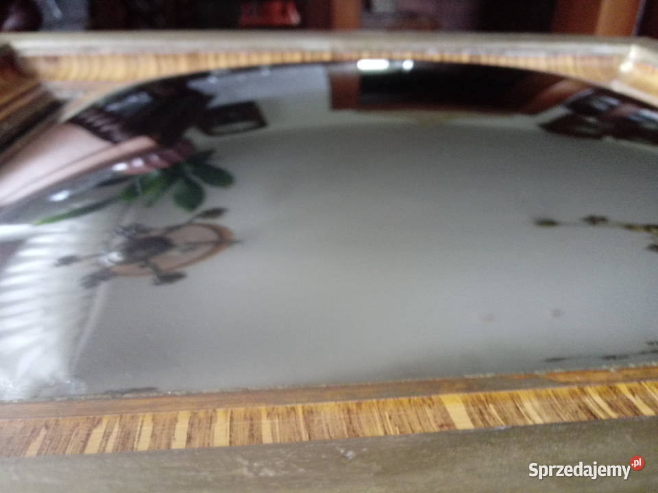 wypukłe lustro w stylu angielskim antyczne mazowieckie Piotrówek sprzedam