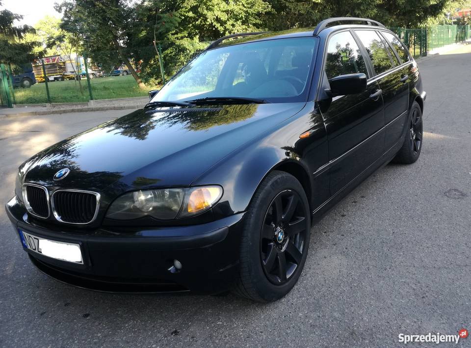 BMW 320d e46 150 Piękna czarna czarny Rybno