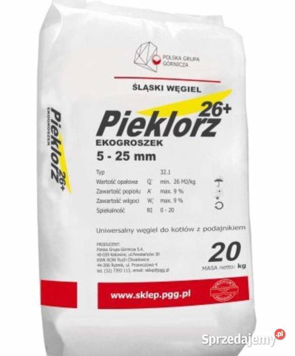 węgiel kaloryczność do 29 różne rodzaje Kłobuck