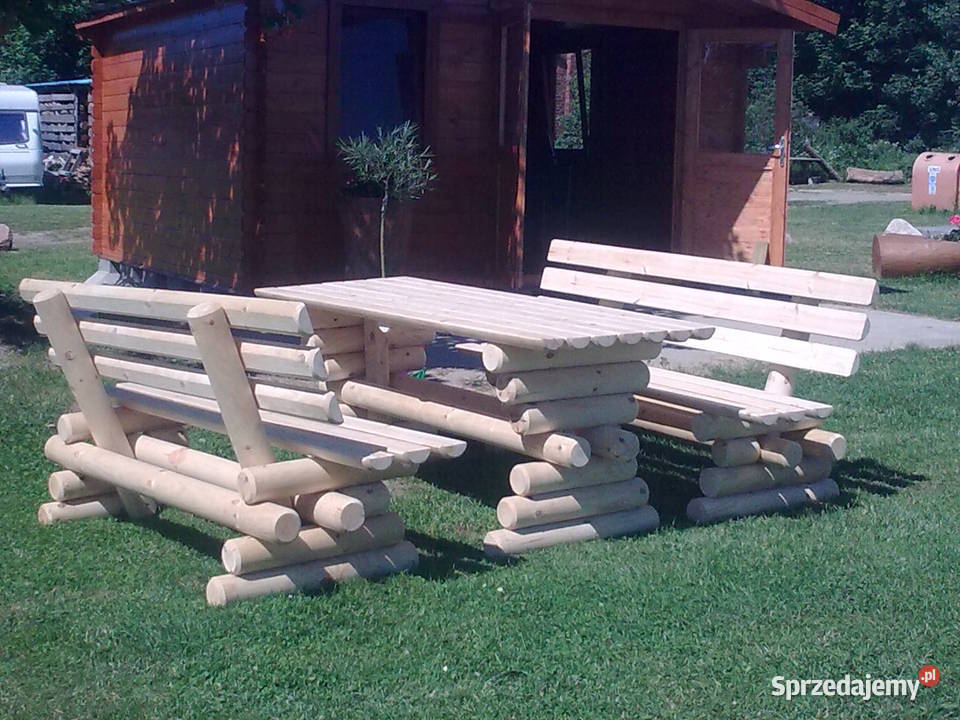 Meble ogrodowe barowe drewniane Transport 150 drewno Chojnice sprzedam