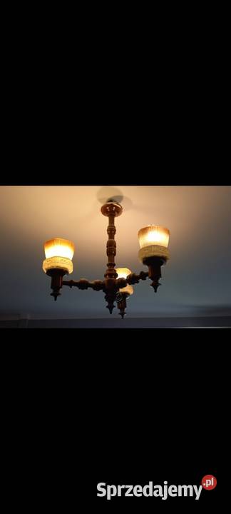 Żyrandol pokojowy 3ramienny mazowieckie Małkinia Górna sprzedam