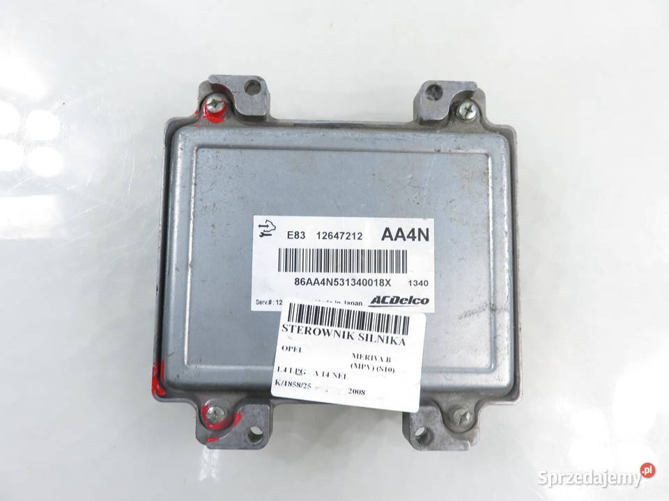 STEROWNIK OPEL MERIVA B 14 LPG 12647212