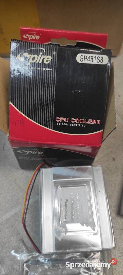 Cooler CPU nowe Procesory