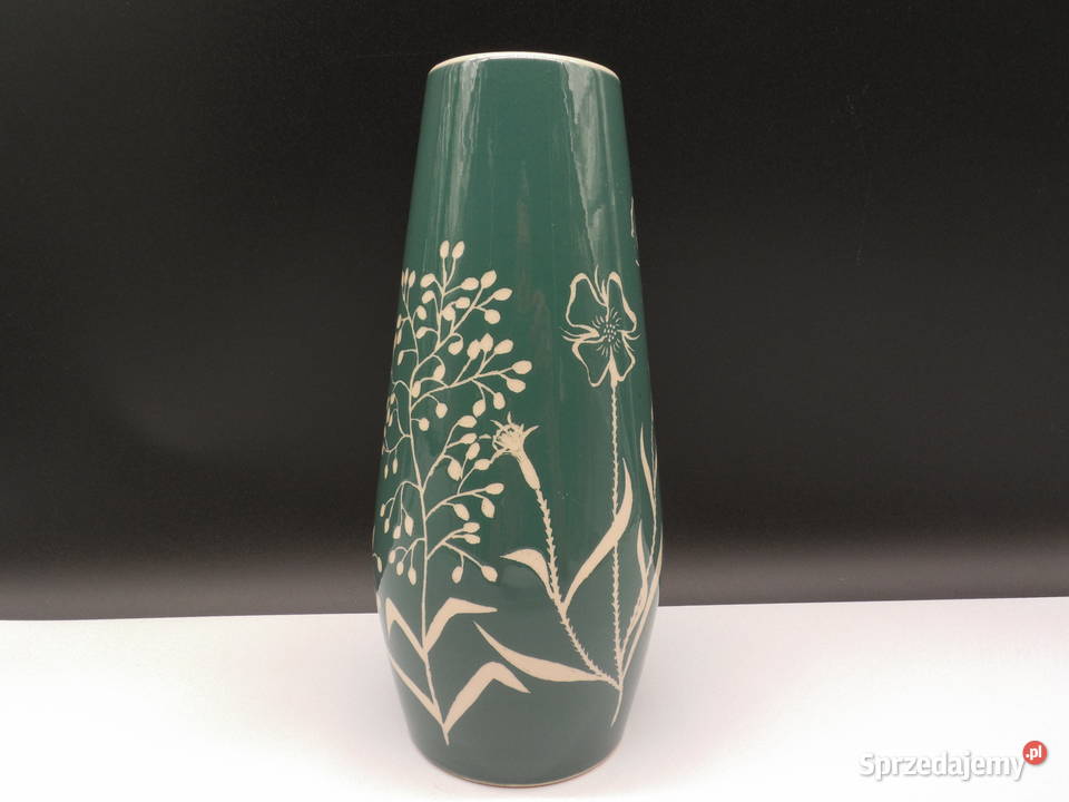 Wazon ceramiczny zielony wielkopolskie Raszków