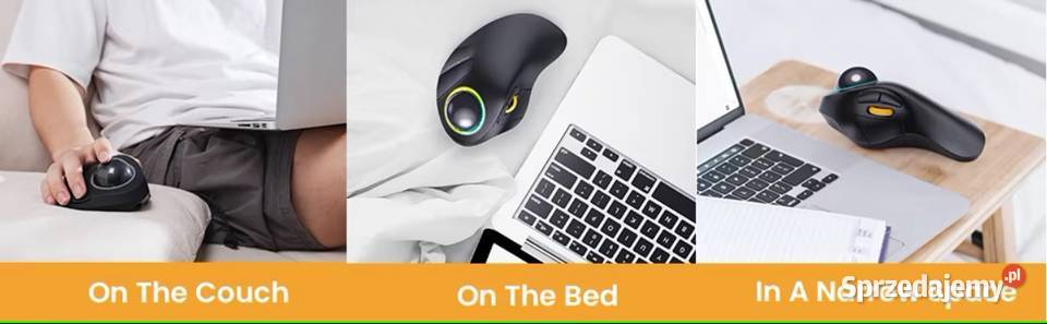 Trackball ergonomiczny bezprzewodowy 24G 2x Myślenice