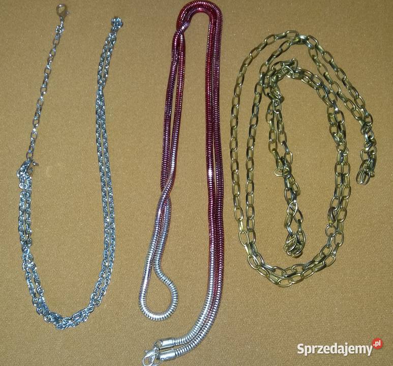 Mosiężny łańcuch z monetami wizerunkiem Elżbiety