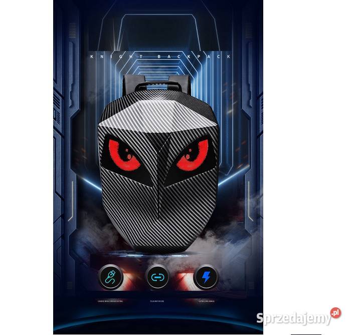 PLECAK MOTOCYKLOWY LED ANIMACJE TWARDY GARB Sosnowiec
