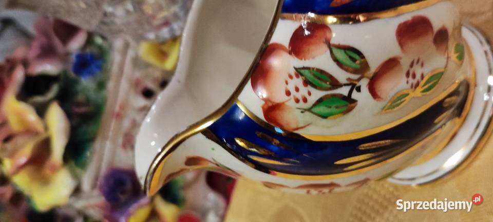 Piękny duży mlecznik Sadler porcelana Anglia Wrocław