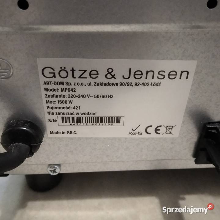 Piekarnik GTZE JENSEN MP642 AGD lubelskie Łuków sprzedam