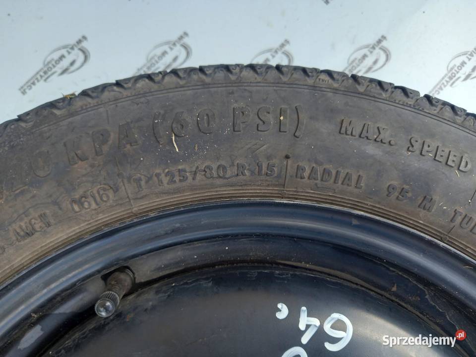 FORD FOCUS MK1 I koło dojazdowe 1258015 95M Koła dojazdowe sprzedam