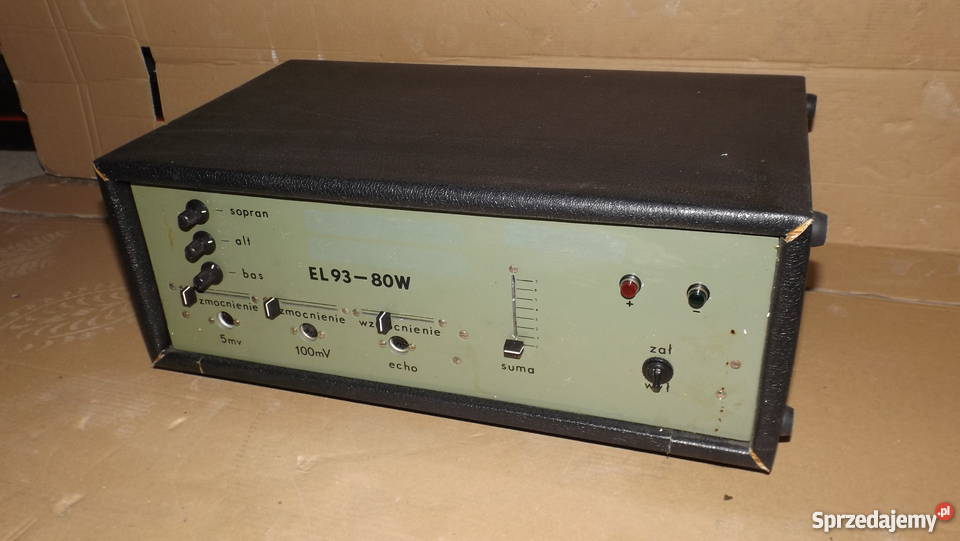 Polski wzmacniacz EL9380W Sprawny warmińsko-mazurskie Grodziczno