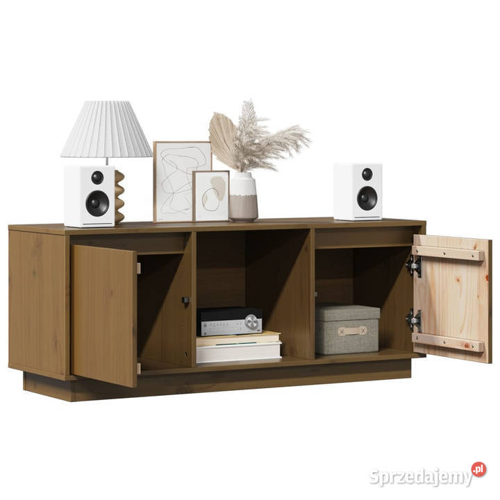 Szafka pod TV miodowy brąz 1105x35x44 lite mazowieckie Warszawa