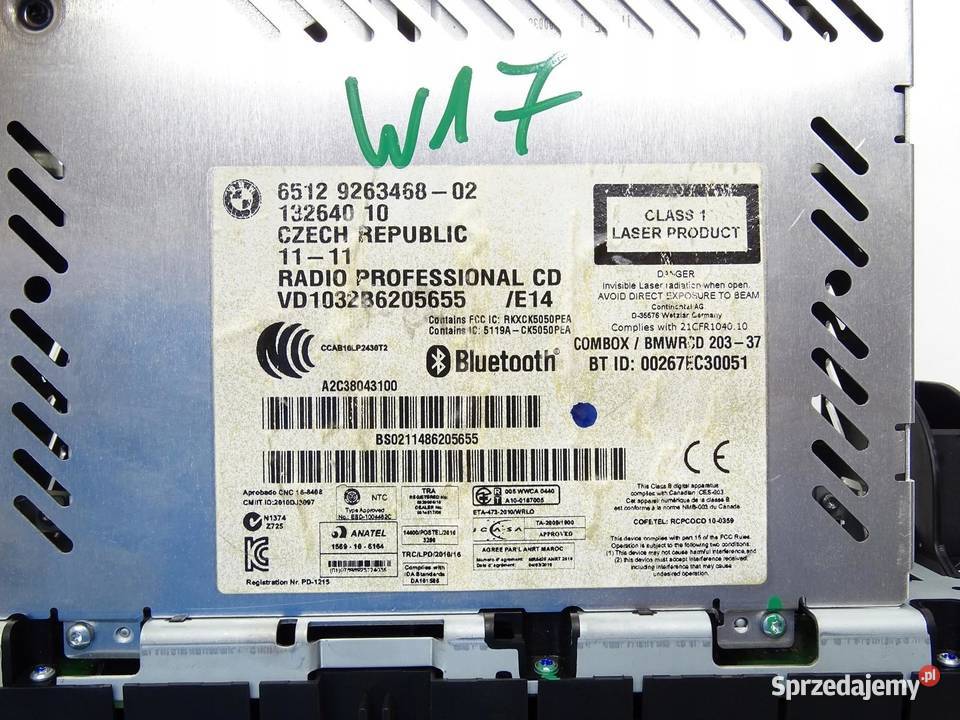 RADIO CD PROFESSIONAL 9263468 BMW E87 E90 E91