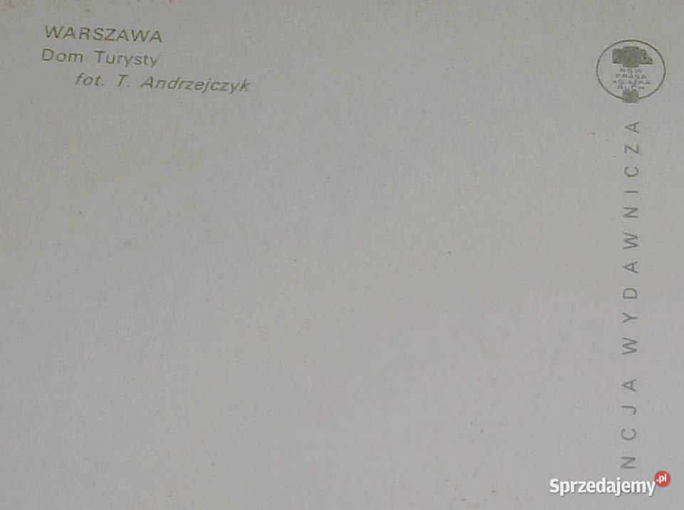 Warszawa na pocztówce z lat siedemdziesiątych Wyposażenie wnętrz