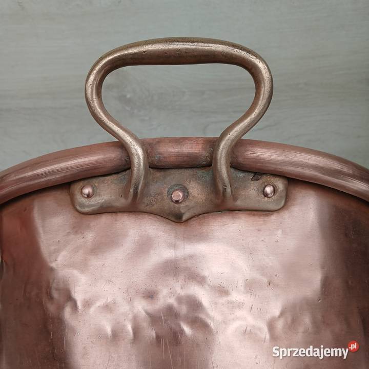 Duża miedziana misa miedziany garnek miedziany mazowieckie Warszawa