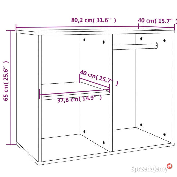 Szafka dąb sonoma 80x40x65 materiał Warszawa