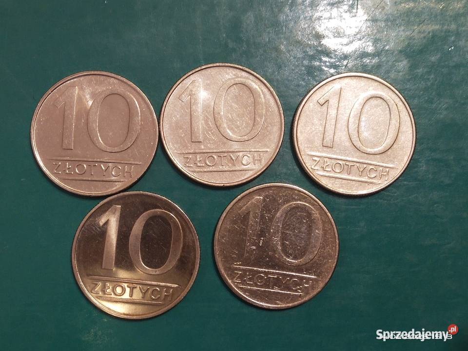 5 x 10 złotych PRL Legionowo sprzedam