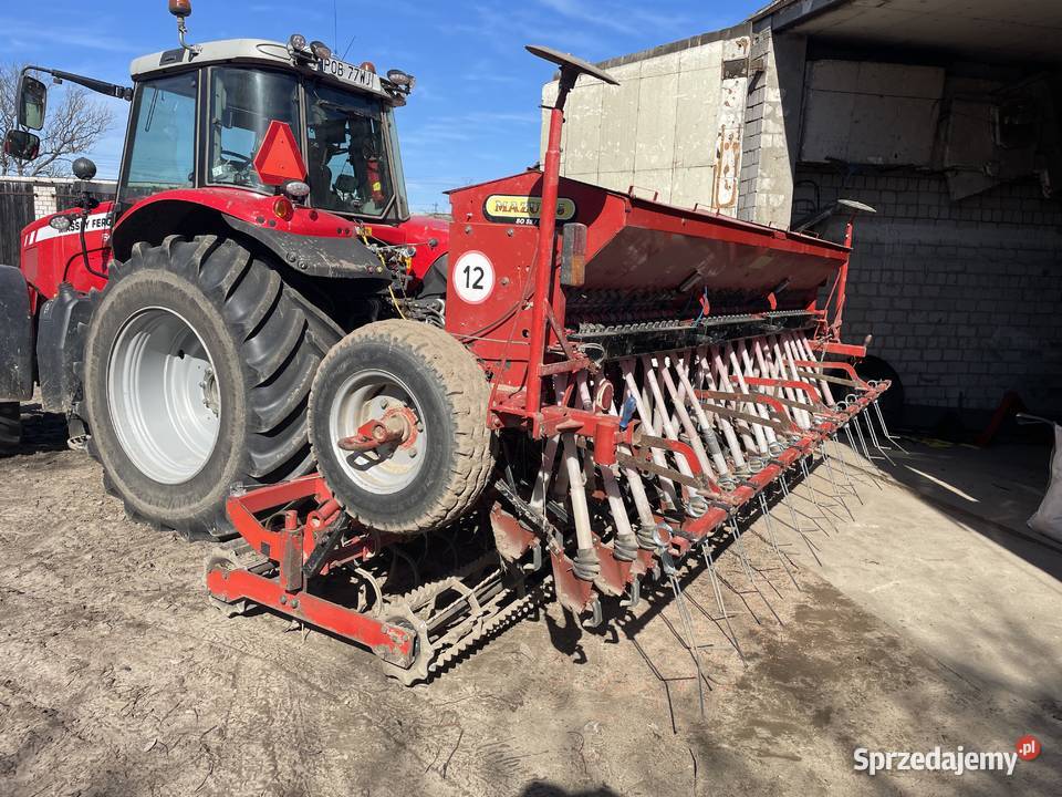Zestaw uprawowo siewny rolmasz Kutno 4m agregat wielkopolskie Pruśce