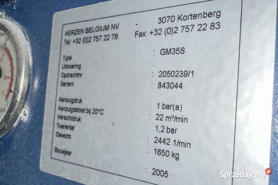 Aerzen GM 35 S dmuchawa do zboża mąki i innych Bydgoszcz