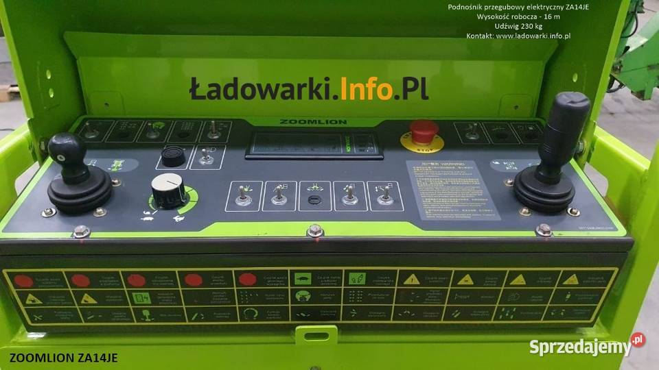 PODNOŚNIK PRZEGUBOWY ELEKTRYCZNY ZOOMLION 14JE Katowice