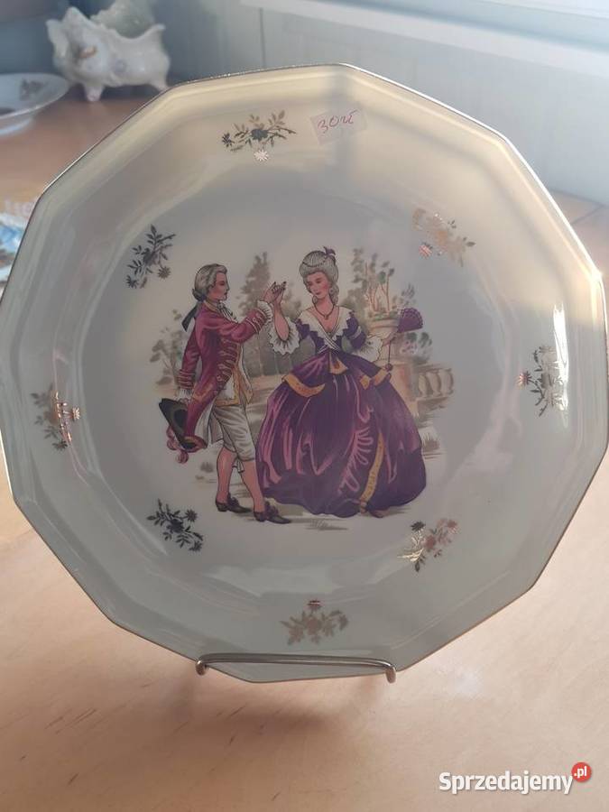 Talerz dekoracyjny para Ceramika i szkło Wyposażenie wnętrz Wola Podłężna sprzedam